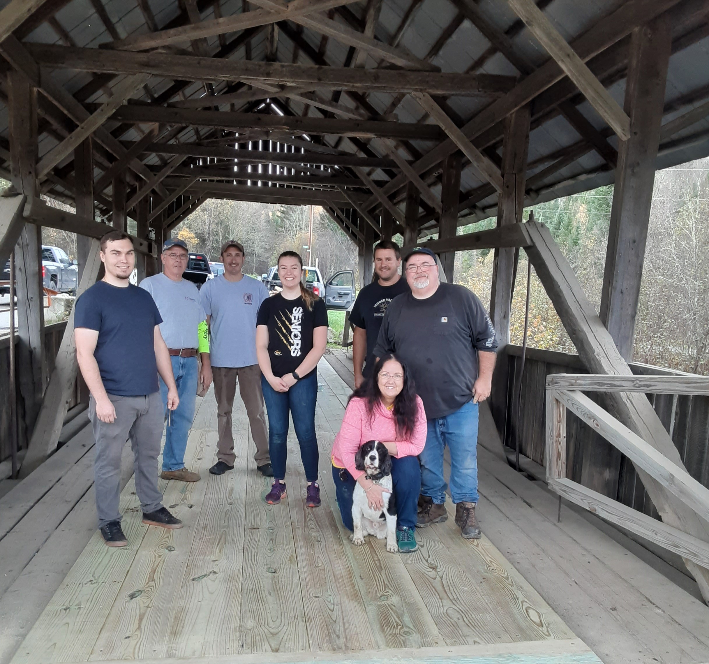 River Road Covered Bridge Re-planked