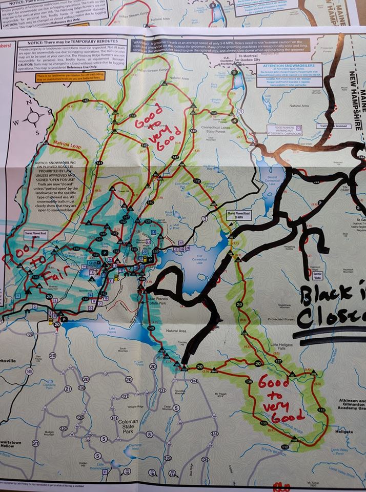 new hampshire snowmobile trail map