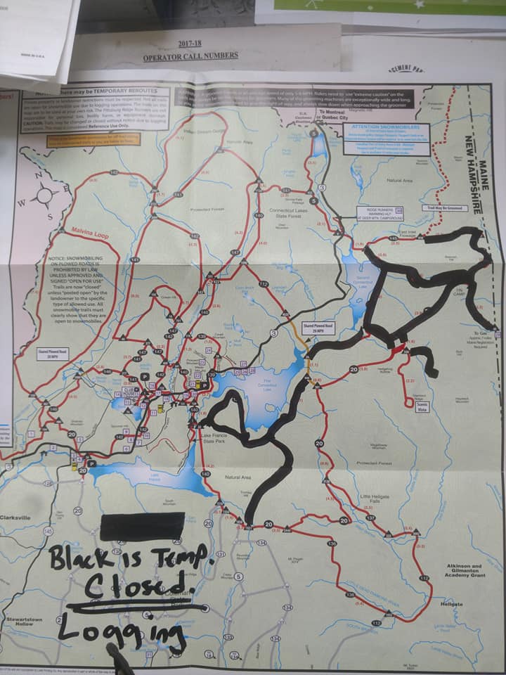 temporary trail map for opening weekend